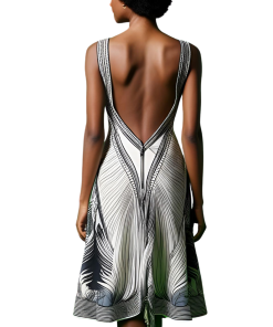 Milera - Dress White & Black Casual women Classic