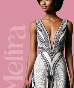 Milera - Dress White & Black Casual women Classic